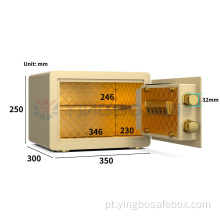 caixa de armazenamento de segurança pessoal da impressão digital caixa de cofres de hotel